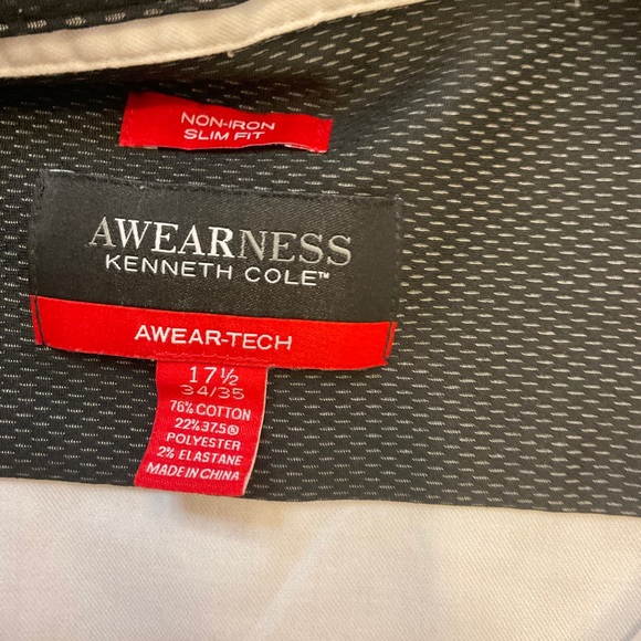 AWARENESS KENNETH COLE WHITE SHIRT - Picture 2 of 3